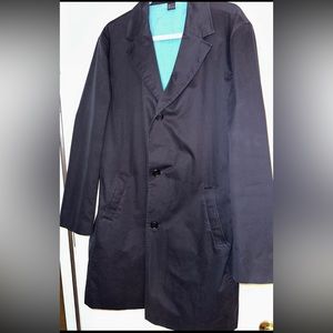 J.crew Vintage men's car coat trench coat Navy Size Large